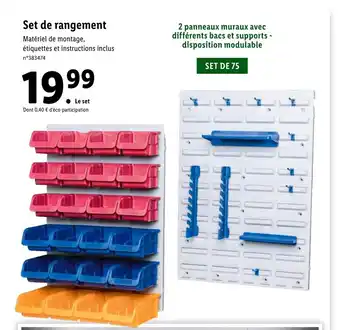Lidl Set de Rangement offre