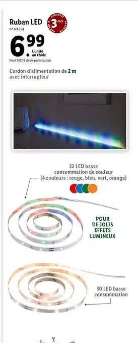 Lidl Ruban LED offre