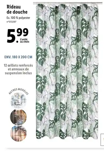 Lidl Rideau de Douche offre