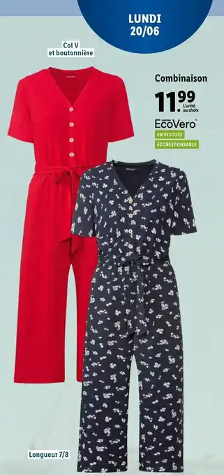 Lidl Combinaison offre