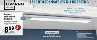 Lidl Réglette Sous Meuble Sans Fil offre