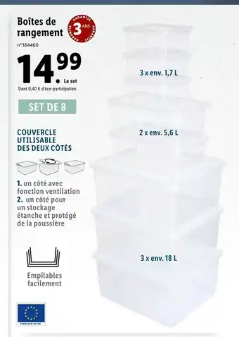 Boîtes de Rangement