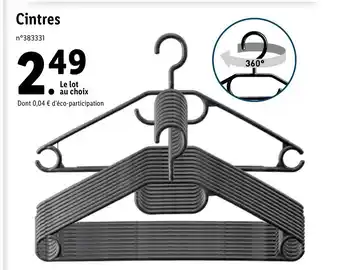 Lidl Cintres offre