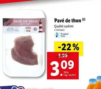 Lidl Pavé de Thon offre