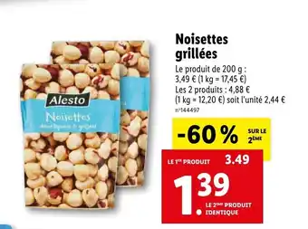 Lidl Noisettes Grillées offre