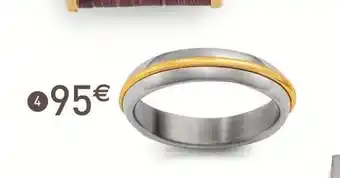 Bague Acier Taille 62 or Jaune