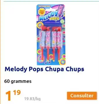 Action Melody Pops Chupa Chups offre