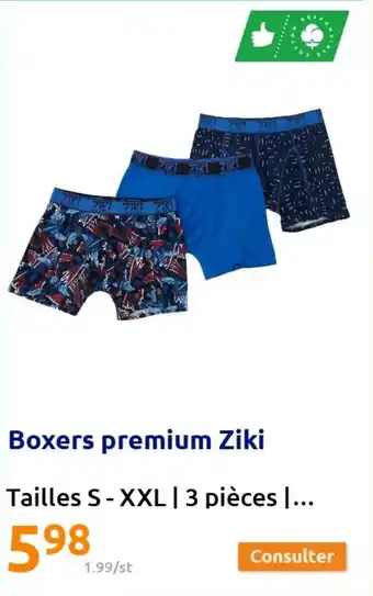 Action Boxers Premium Ziki offre