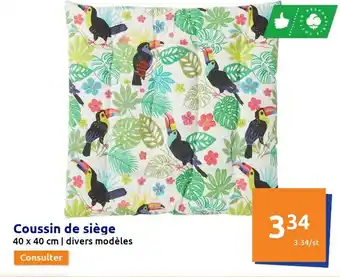 Action Coussin de Siège offre