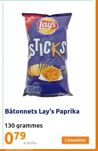 Action Bâtonnets Lay's Paprika offre