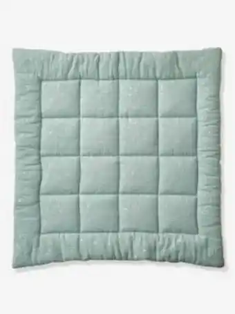 Vertbaudet Couverture bébé en gaze de coton bio* comètes - vert clair offre