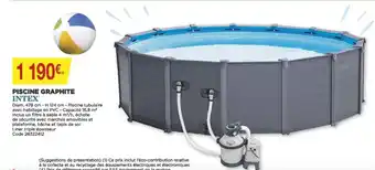 Bricomarché Intex Piscine Graphite offre