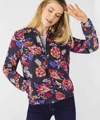 Veste zippée imprimée