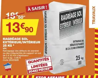 Ragréage Sol Extérieur/Intérieur 25kg