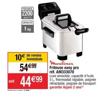 Cora x Carrefour Friteuse easy pro réf. AM333070 offre