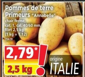Norma Pommes de Terre Primeurs offre