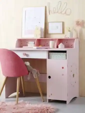 Bureau enfant ligne feerie - rose