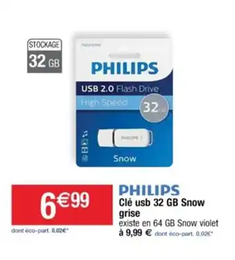 Clé usb 32 GB Snow grise