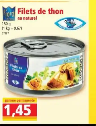 Norma Filets de Thon Au Naturel offre