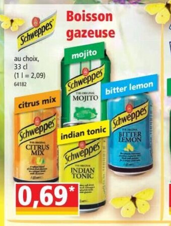 Norma Schweppes Boisson Gazeuse offre