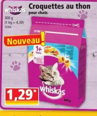 Norma Whiskas Croquettes Au Thon offre