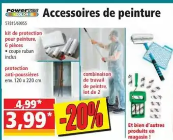 Norma Power Accessoires de Peinture offre