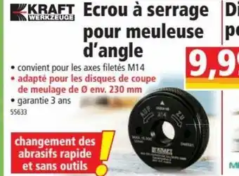 Norma Ecrou à Serrage Pour Meuleuse d'Angle offre