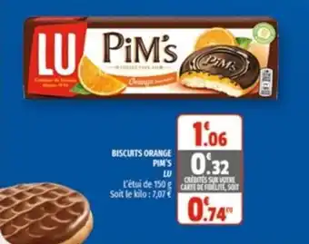 Biscuits Orange Pim's Lu