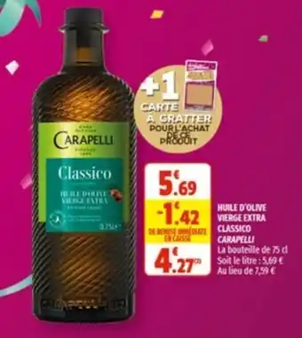 Huile d'Olive Vierge Extra Classico Carapelli