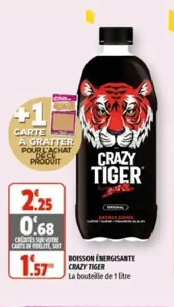 Coccimarket Boisson énergisante Crazy Tiger offre