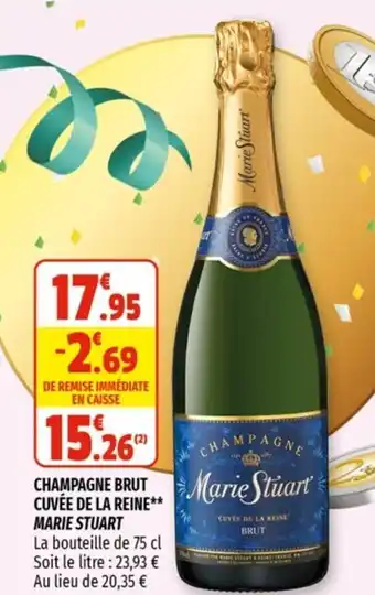 Coccimarket Champagne Brut Cuvée de La Reine Marie Stuart offre