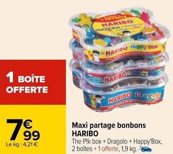 Carrefour Haribo maxi partage bonbons offre