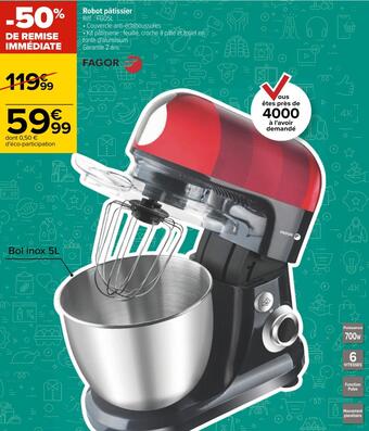 Carrefour Fagor robot pâtissier offre