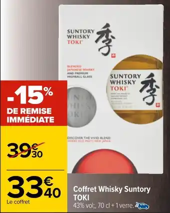 Carrefour Toki coffret whisky suntory offre