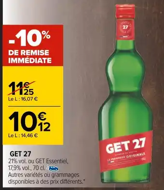 Carrefour Get 27 get 27 offre