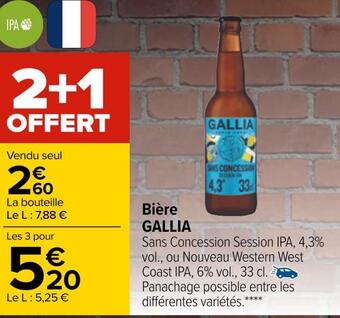 Carrefour Gallia bière offre