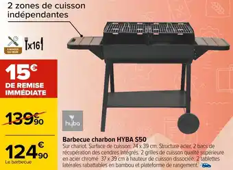 Carrefour Hyba barbecue charbon s50 offre