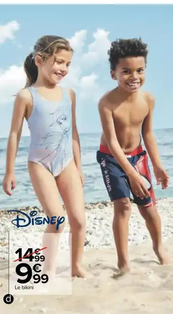 Carrefour Disney bikini ou maillot de bain fille offre