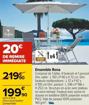 Carrefour Hyba ensemble rona offre