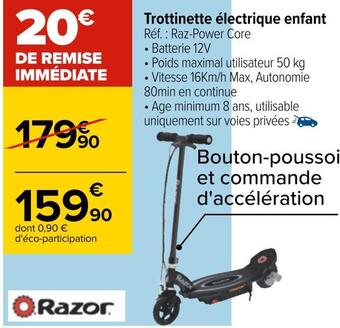 Carrefour Trottinette électrique enfant offre