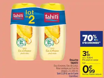 Carrefour Market Tahiti douche offre