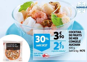 Auchan Auchan cocktail de fruits de mer congelé offre