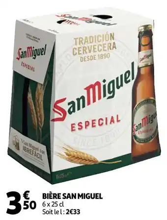 Auchan San miguel bière offre