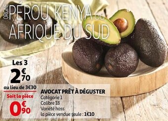 Auchan Avocat prêt à déguster offre