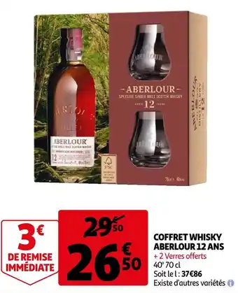 Auchan Aberlour coffret whisky 12 ans offre