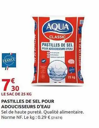 Rural Master Pastilles De Sel Pour Adoucisseurs D'eau Aqua offre