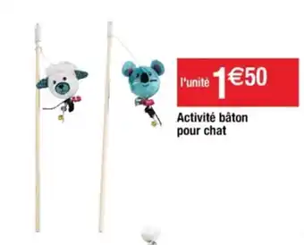 Cora x Carrefour Activité bâton pour chat offre