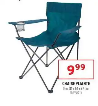 Trafic Chaise Pliante offre