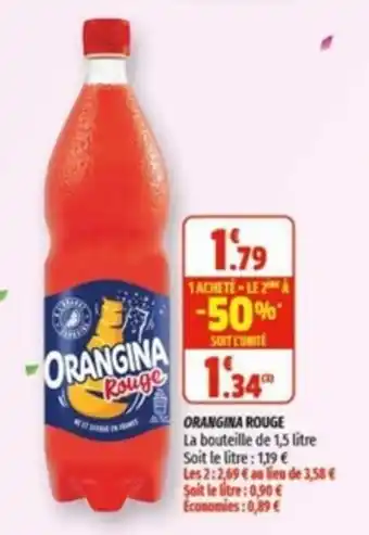 Coccinelle Supermarché ORANGINA rouge offre