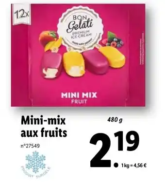 Lidl Mini-mix aux fruits offre